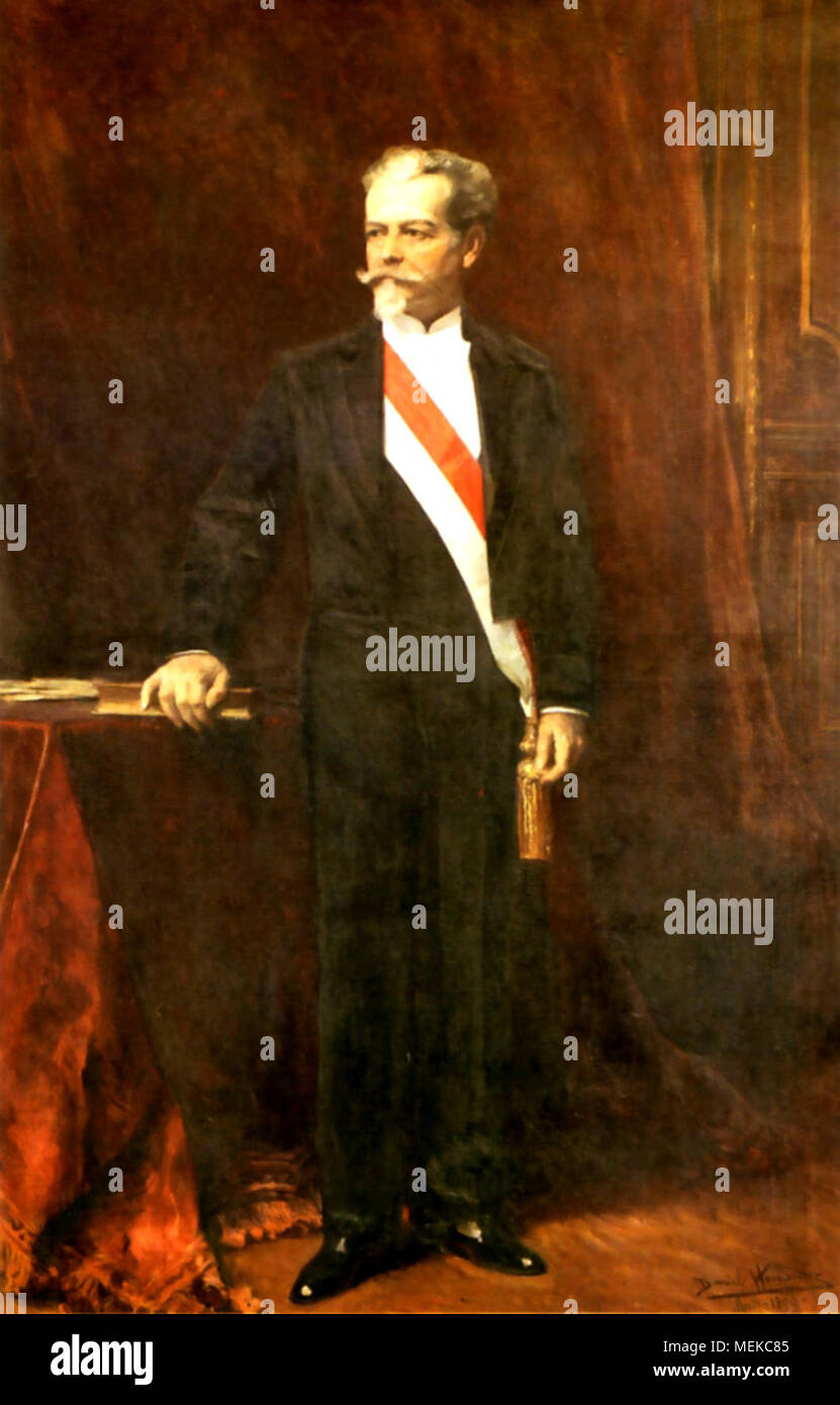 Jose Nicolás Baltasar Fernández de Piérola y Villena, 'El Califa', 'il califfo (1839 - 1913), uomo politico peruviano e il ministro delle finanze che ha servito come la xxxiii e il trentanovesimo Presidente della Repubblica del Perù, dal 1879 al 1881 e 1895 al 1899. Foto Stock