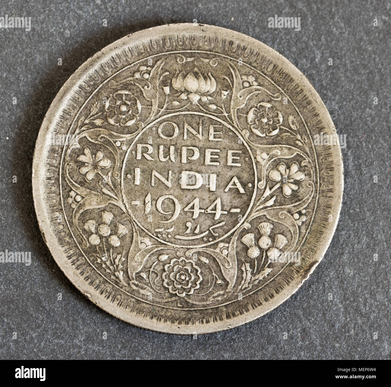 Uno storico rupee coin Foto Stock