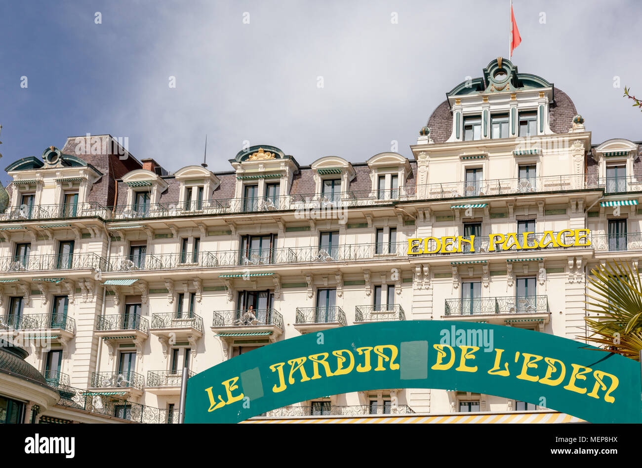 Hotel Eden Palace au Lac, Montreux, Svizzera Foto Stock
