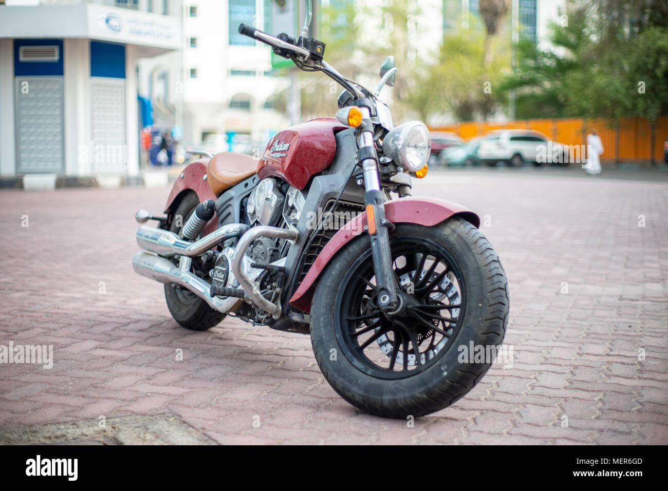 Scout indiano, bassa angolazione del moto pesanti Foto Stock