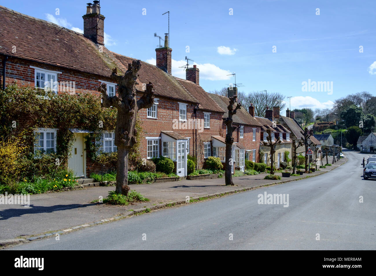 Hindon un piccolo villaggio vicino Warminster Wiltshire, Inghilterra REGNO UNITO Foto Stock