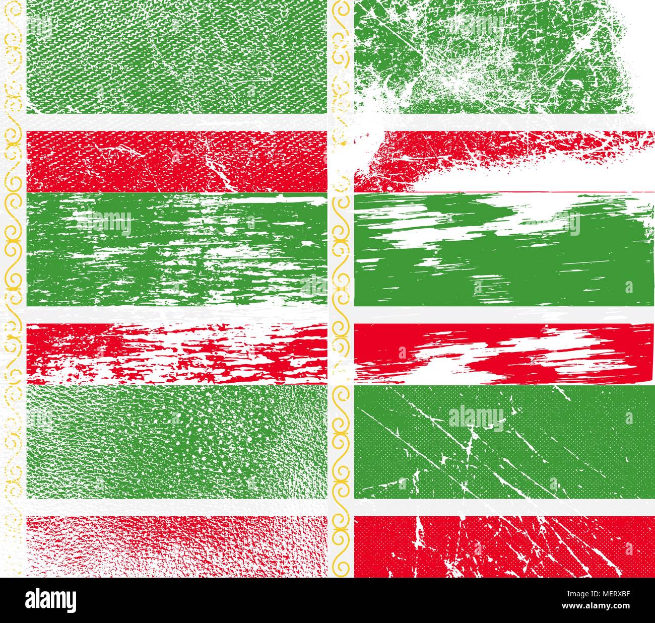 Bandiera della Repubblica cecena con il vecchio texture. Illustrazione Vettoriale Illustrazione Vettoriale