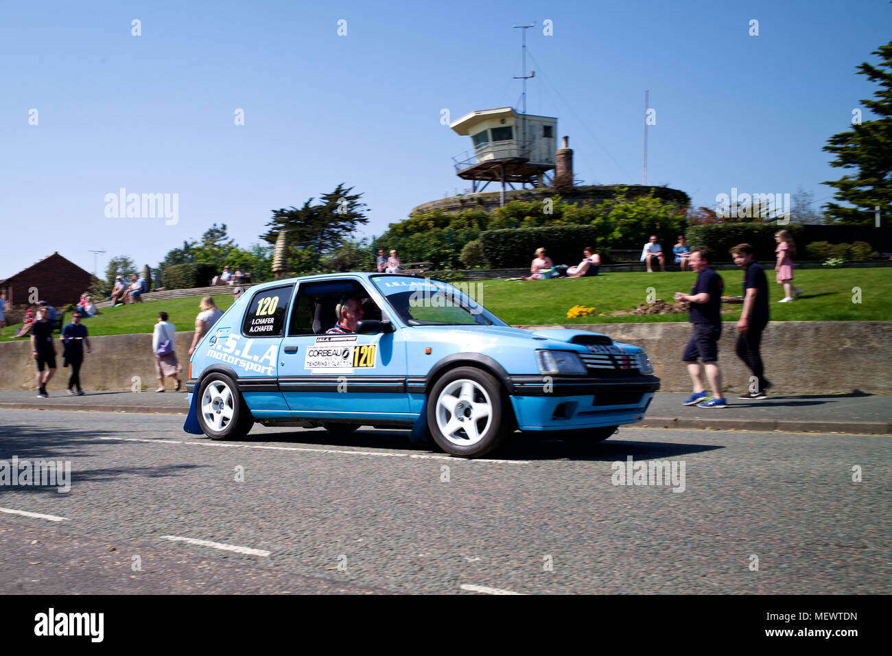 Sedili Corbeau rally Tendring e Clacton domenica 22 aprile 2018. Foto Stock