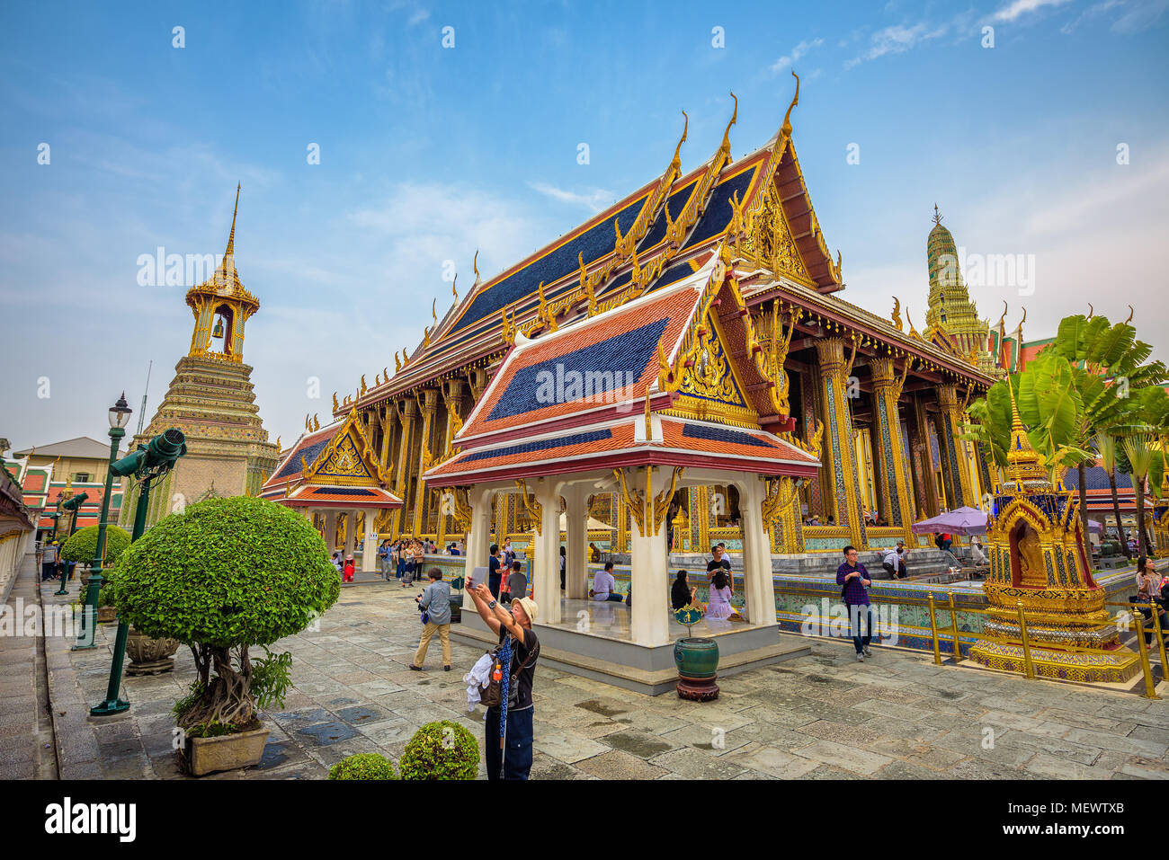 Il Grand Palace a Bangkok, in Thailandia Foto Stock