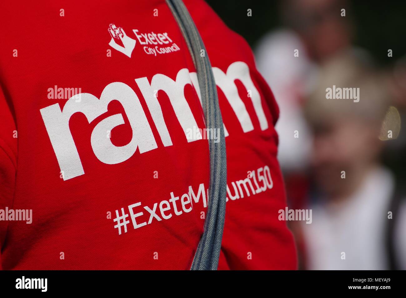 Ramm Evento personale di Marshall, il ponticello. Il Carnevale degli Animali di anniversario. Rougemont giardini, Exeter, Devon, Regno Unito. Aprile, 2018. Foto Stock