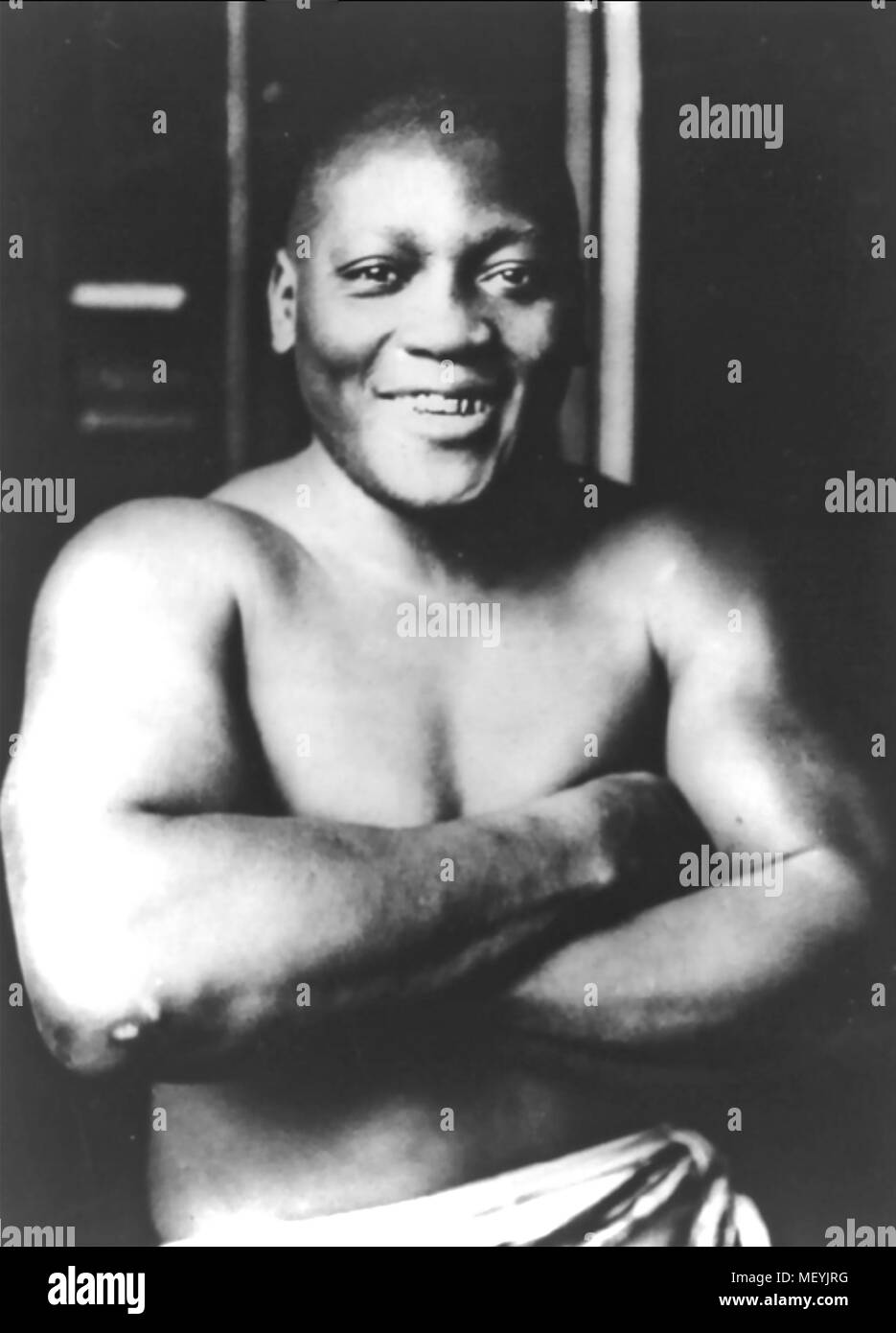JACK JOHNSON (1878-1946) American boxer chi è stato il World Heavyweight Champion 1908-1915). Foto scattata 1915 Foto Stock