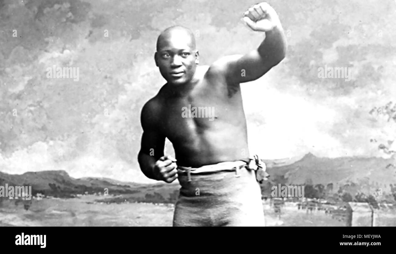 JACK JOHNSON (1878-1946) American boxer chi è stato il World Heavyweight Champion 1908-1915) Foto Stock
