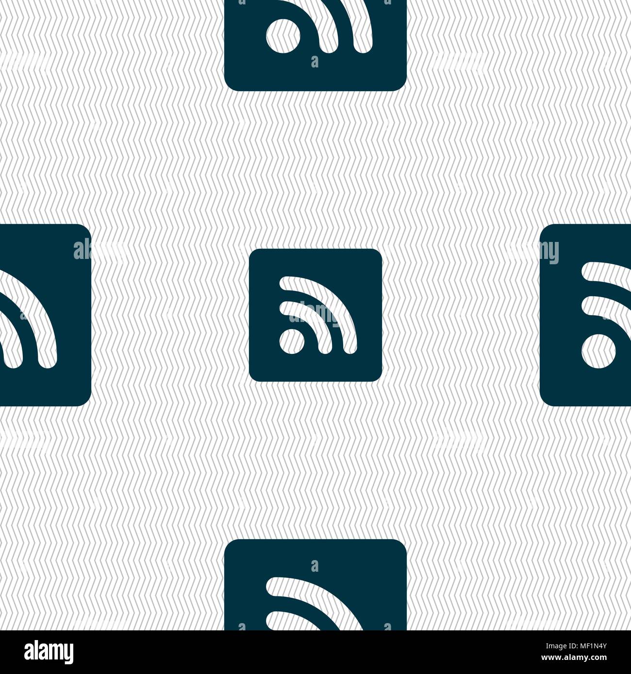 Icona feed RSS di segno. Modello senza cuciture con texture geometrica. Illustrazione Vettoriale Illustrazione Vettoriale