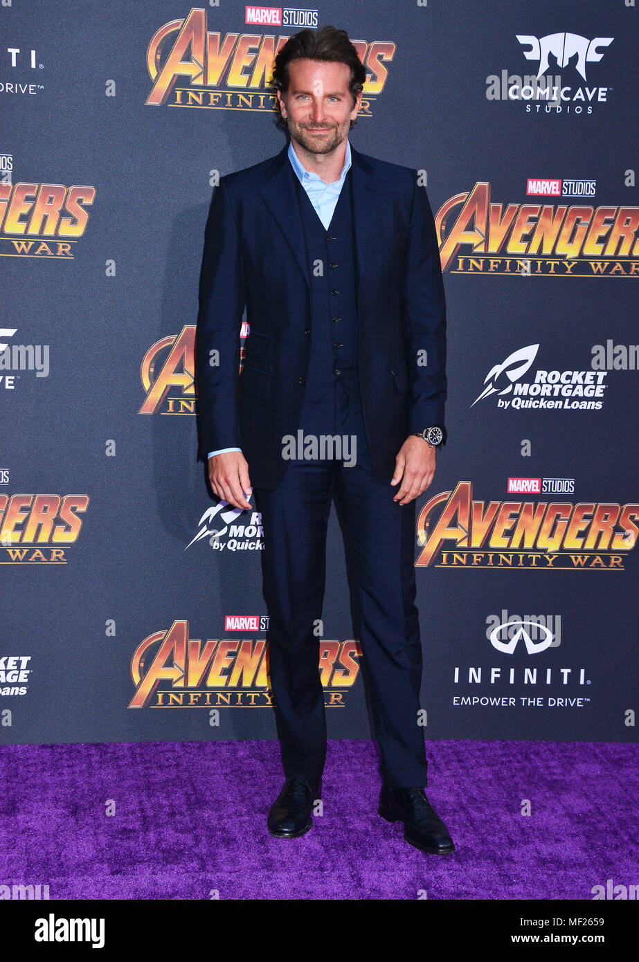 Los Angeles, California, USA. 23 Aprile, 2018. Bradley Cooper 061 partecipa alla premiere di Disney e la meraviglia del " vendicatori: infinito la guerra" il 23 aprile 2018 a Los Angeles, California. Credito: Tsuni / USA/Alamy Live News Foto Stock