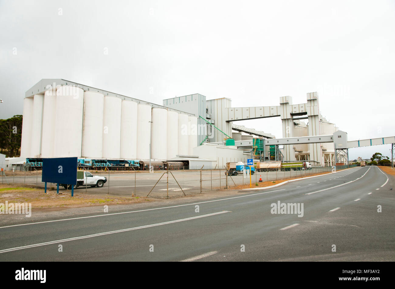 Grain Processing Factory Foto Stock