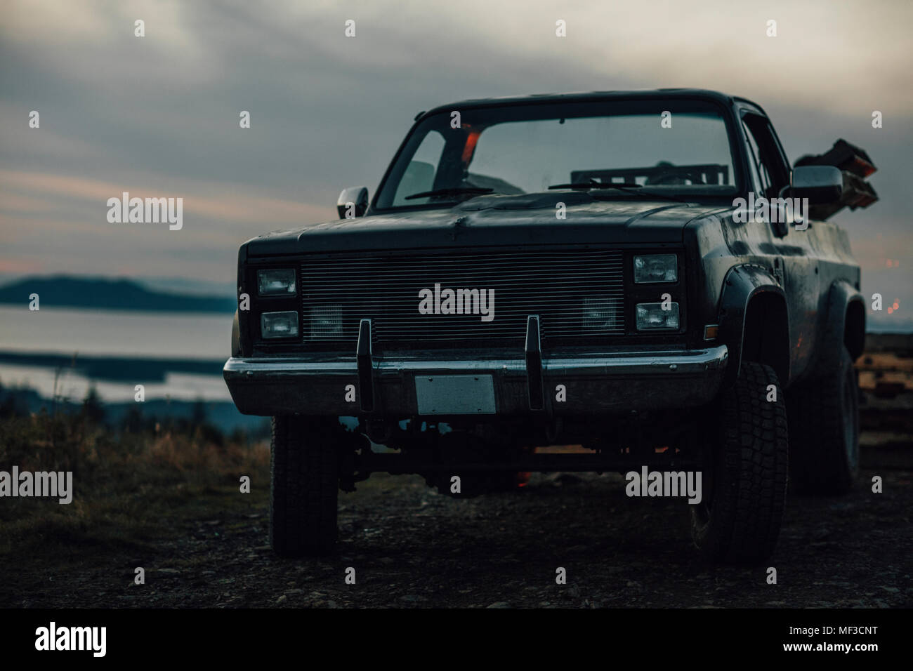 Canada, British Columbia, Kaien Island, Skeena-Queen Charlotte un, pick-up Foto Stock