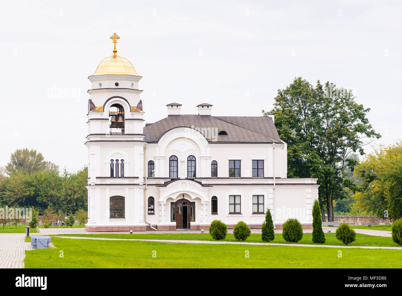 Chiesa ortodossa della fortezza di Brest, Brest, Bielorussia. Si tratta di uno dei sovietici Guerra Mondiale II Guerra monumenti commemorativi della resistenza sovietica contro Foto Stock