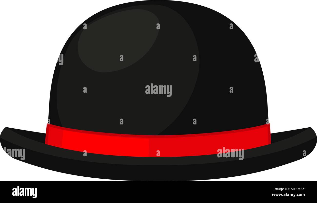 Coloratissimo cartoon Bowler cappello Illustrazione Vettoriale