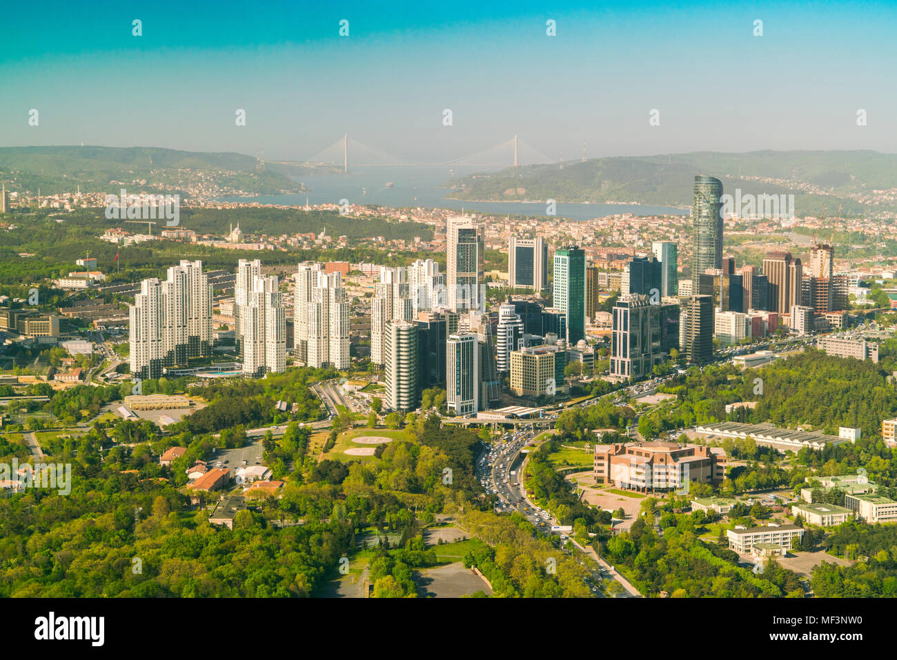 Turchia, Istanbul, quartiere finanziario Foto Stock