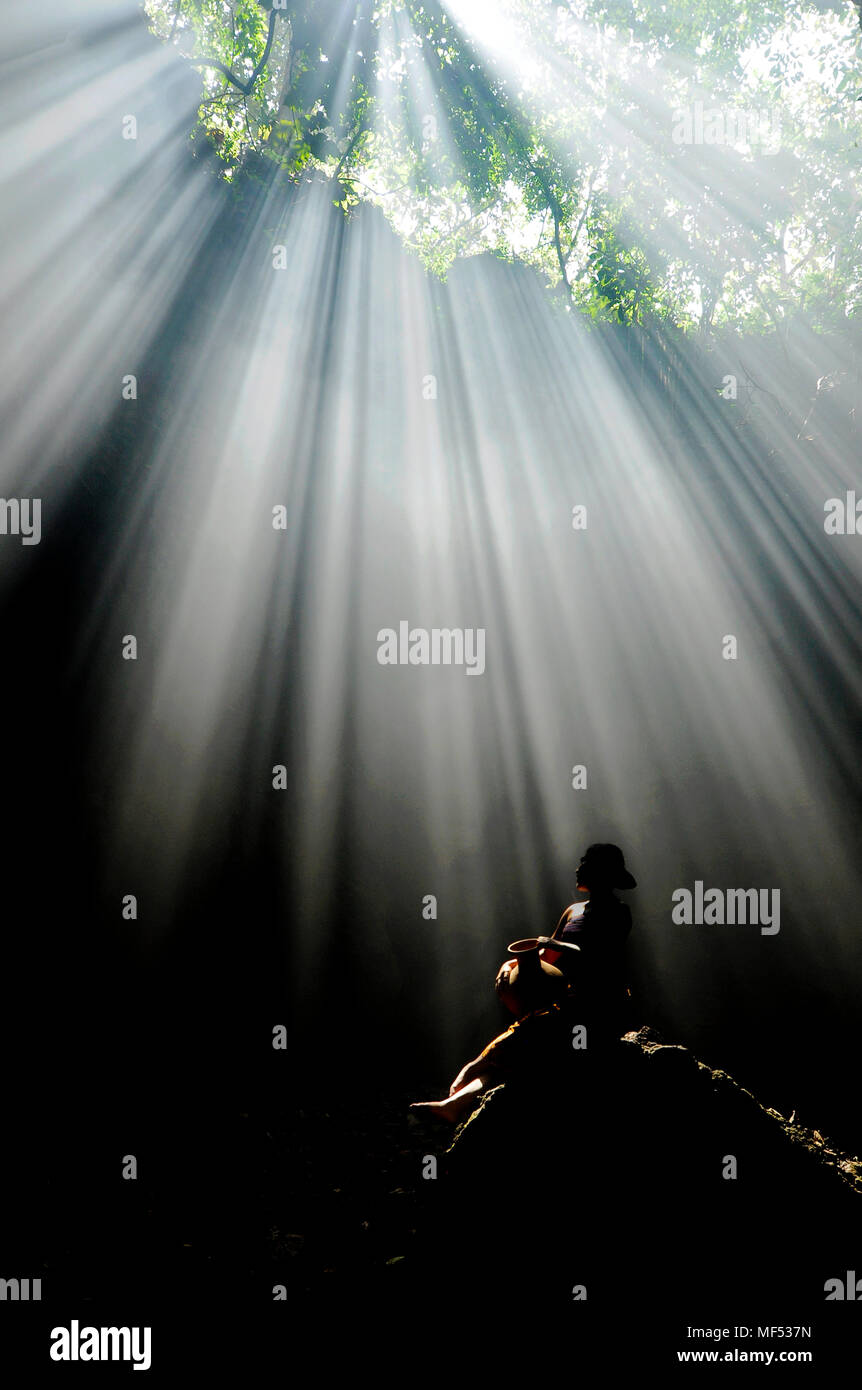 Bellissimo raggio di luce Foto Stock