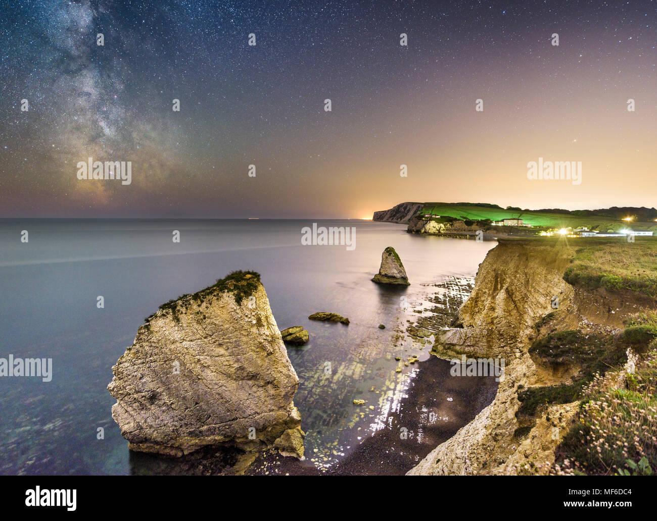 Via Lattea presso la baia di acqua dolce Foto Stock