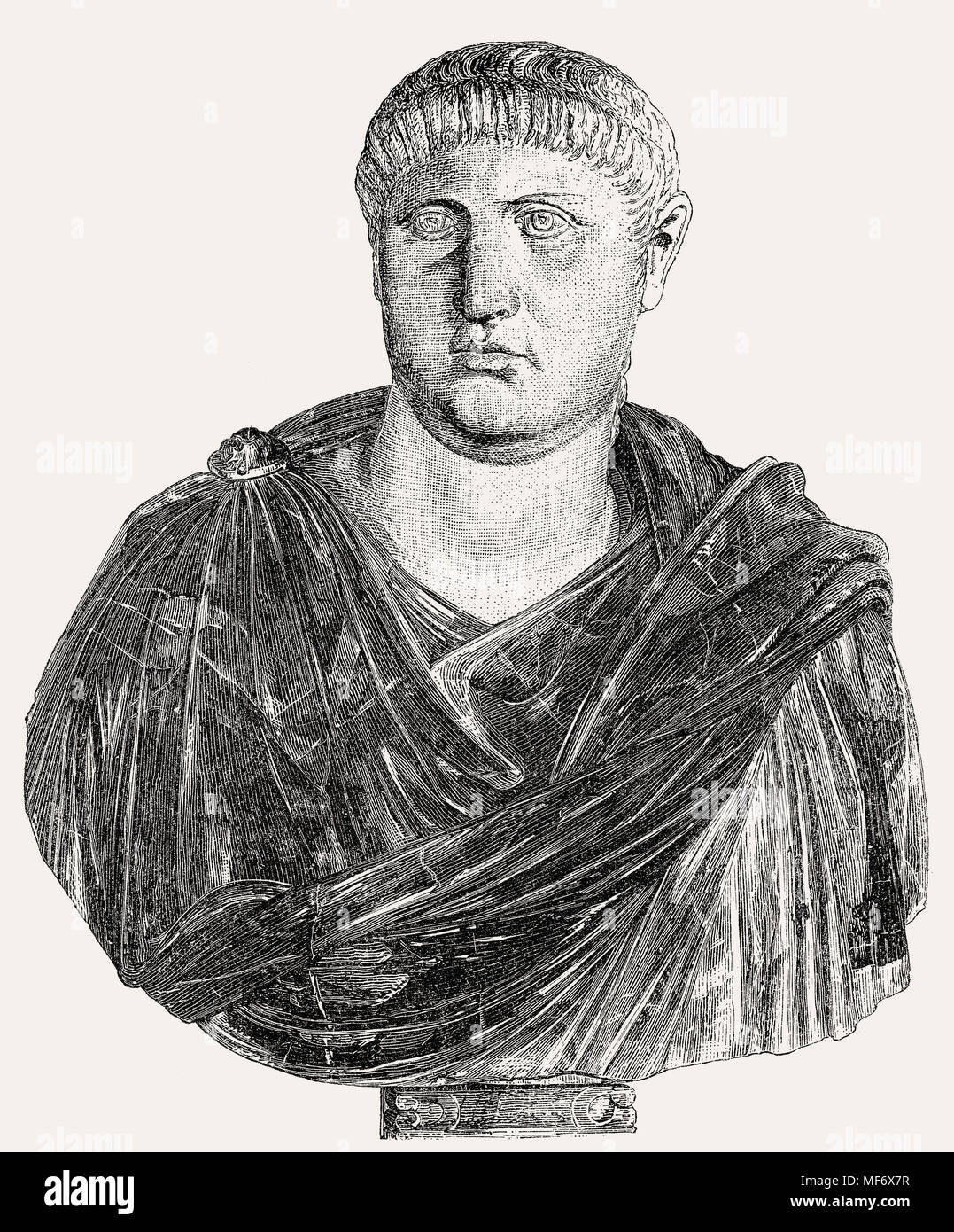 Otho, Marcus Salvius Otho Caesar Augustus, 32 - 69, imperatore romano per tre mesi Foto Stock