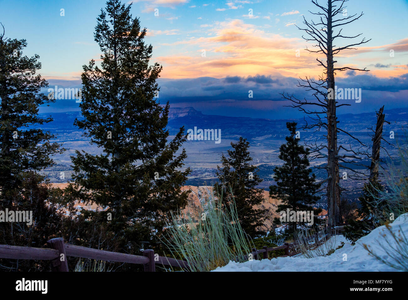 Bryce Canyon in inverno, Utah, Stati Uniti d'America Foto Stock