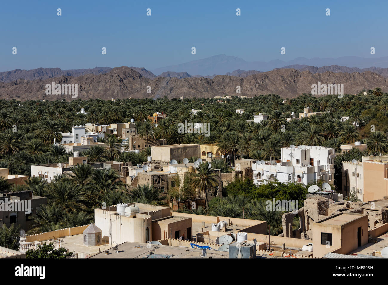 Nizwa. Nizwa Fort. Il sultanato di Oman. Saltanat ʿUmān. Sultanat Oman. Oman. Foto Stock