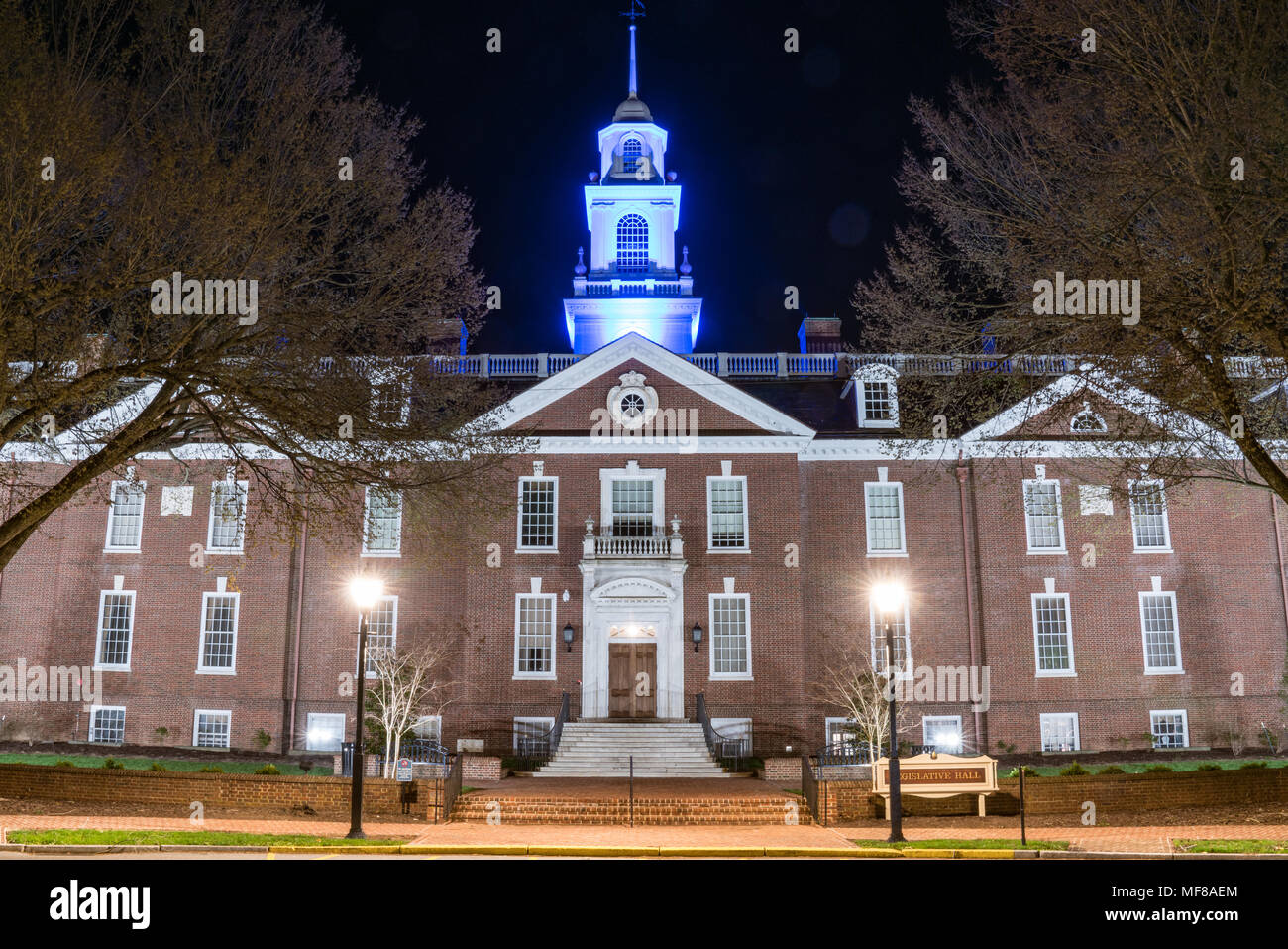 Delaware State Capitol Building a Dover Delaware Foto Stock