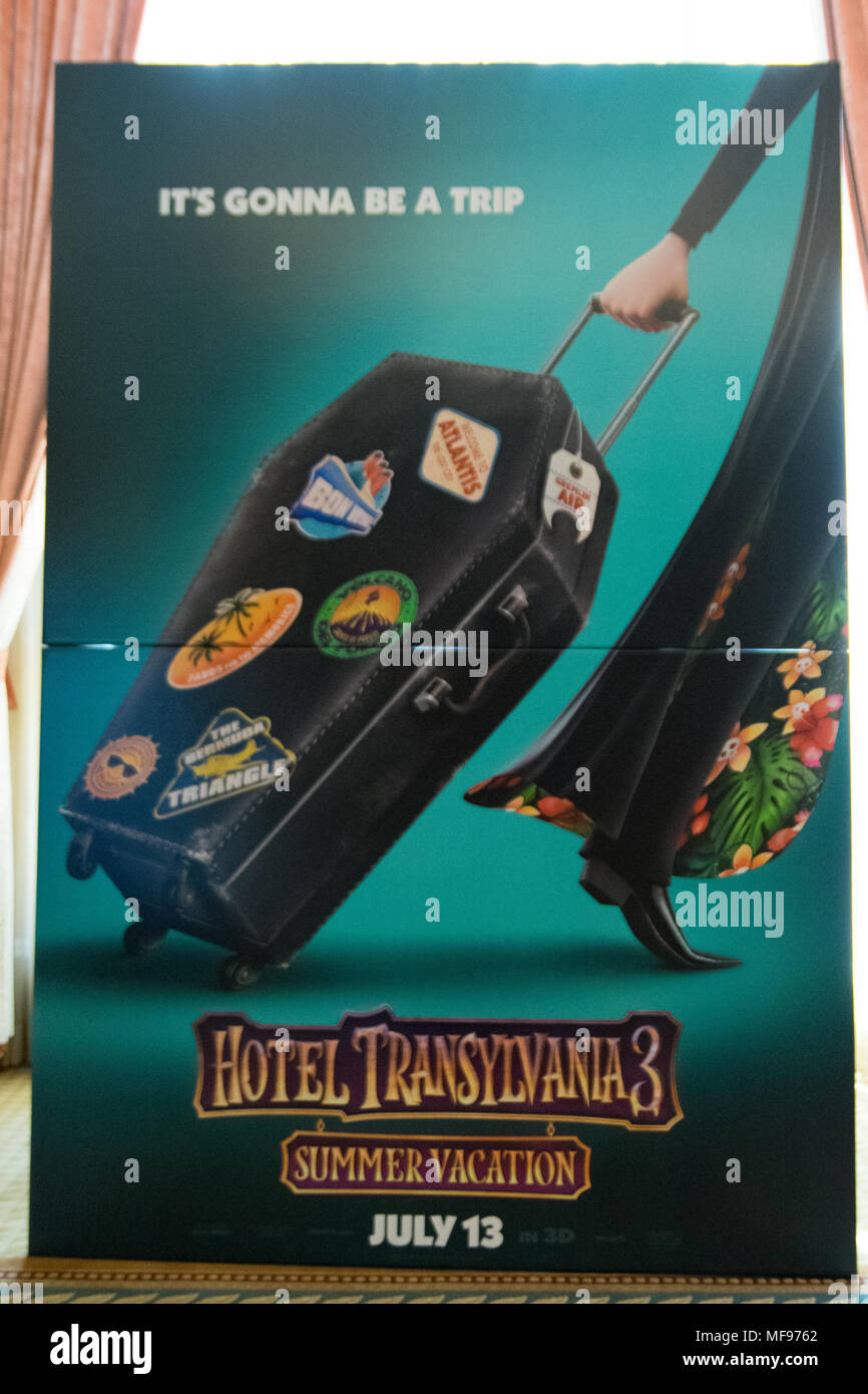 Las Vegas, Stati Uniti d'America. 23 apr, 2018. Hotel Transilvania 3 fuori causa Luglio 13th, come si è visto al CinemaCon dentro al Caesars Palace a Las Vegas NV. Credito: la foto di accesso/Alamy Live News Foto Stock