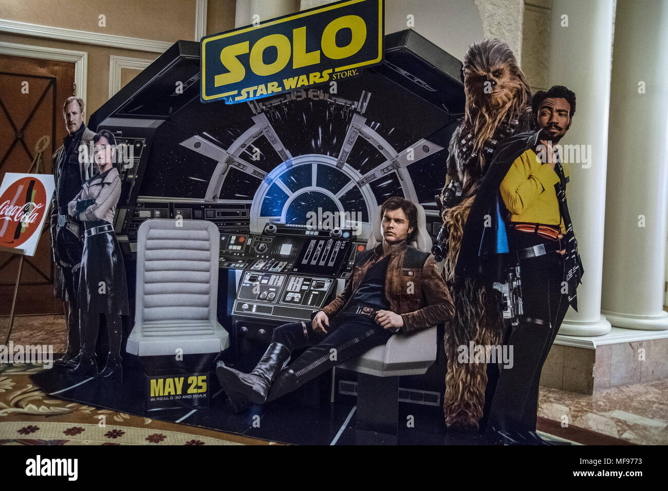 Las Vegas, Stati Uniti d'America. 23 apr, 2018. Solo fuori causa può 25th, come si è visto al CinemaCon dentro al Caesars Palace a Las Vegas NV. Credito: la foto di accesso/Alamy Live News Foto Stock