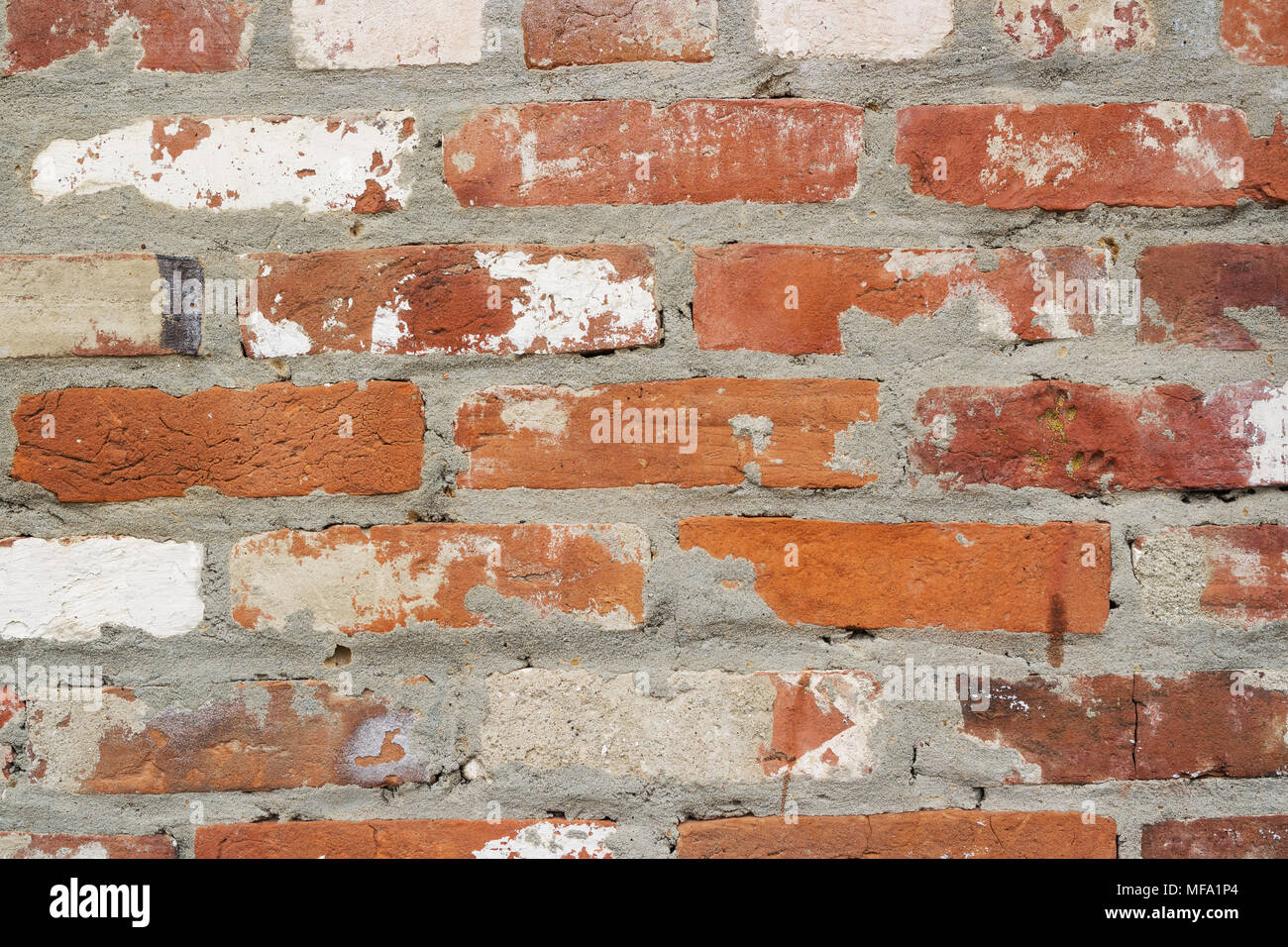 Alta qualità di parete di mattoni texture. Naturale antica strada di mattoni come sfondo. Foto Stock