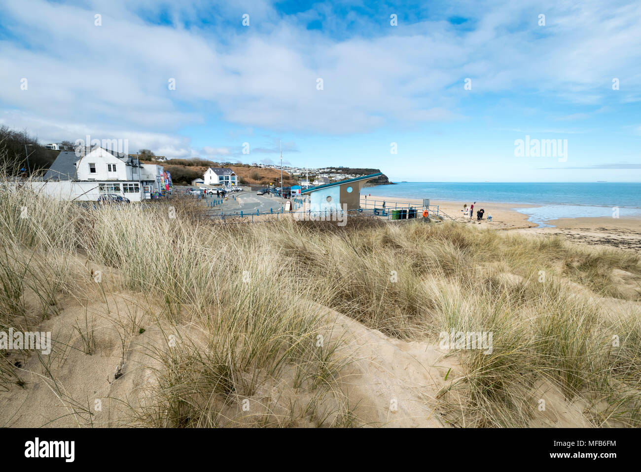 Benllech spiaggia sulla costa di Anglesey nel Galles del Nord Regno Unito Foto Stock