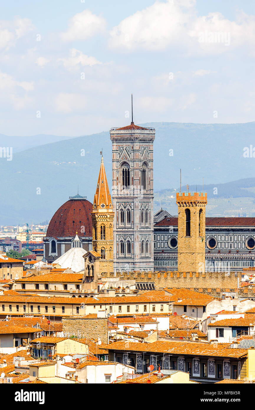 Il centro storico di Firenze, Italia. UNESCO World Heriage. Foto Stock