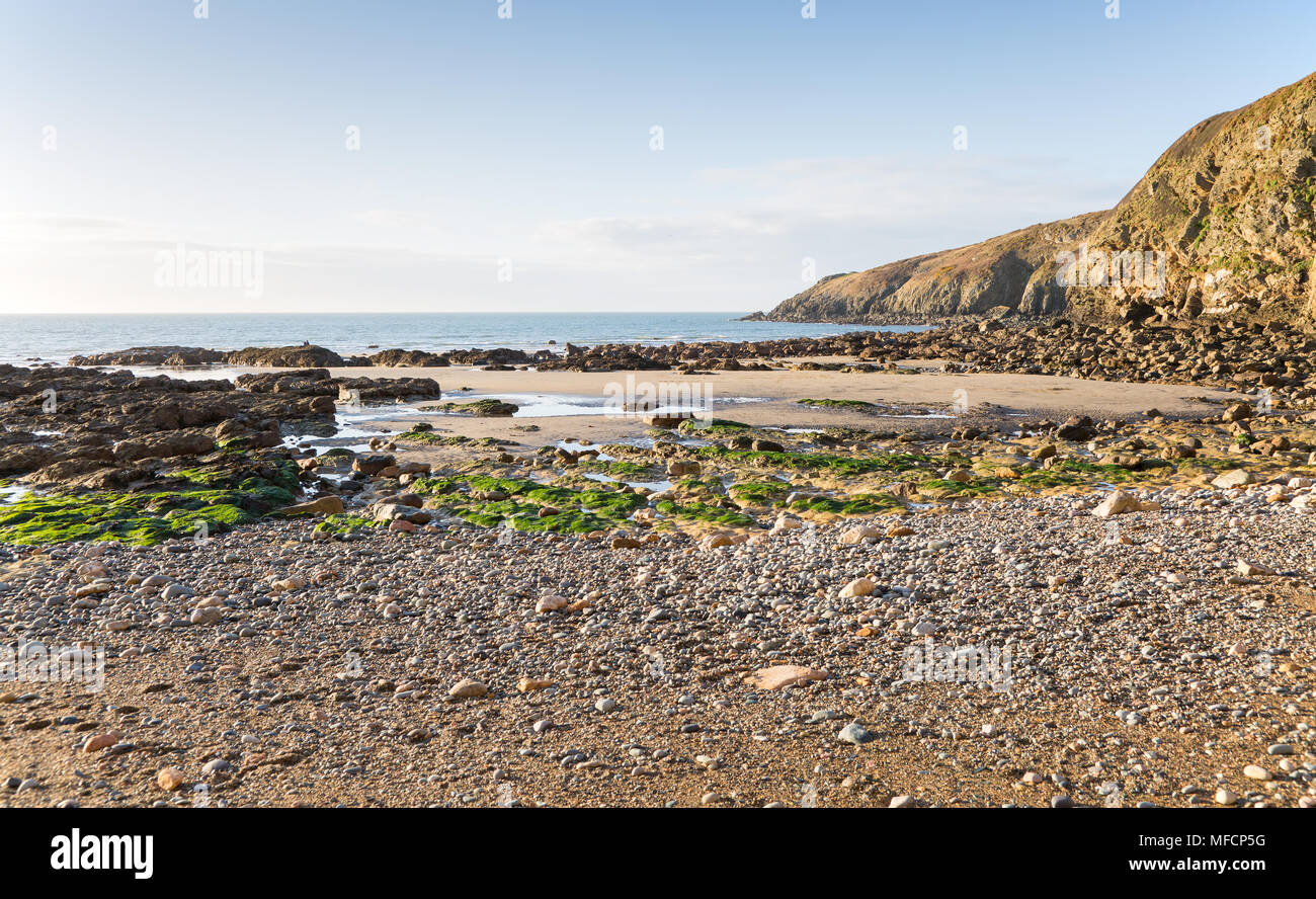 Chiesa Bay di Anglesey North Wales UK a bassa marea Foto Stock