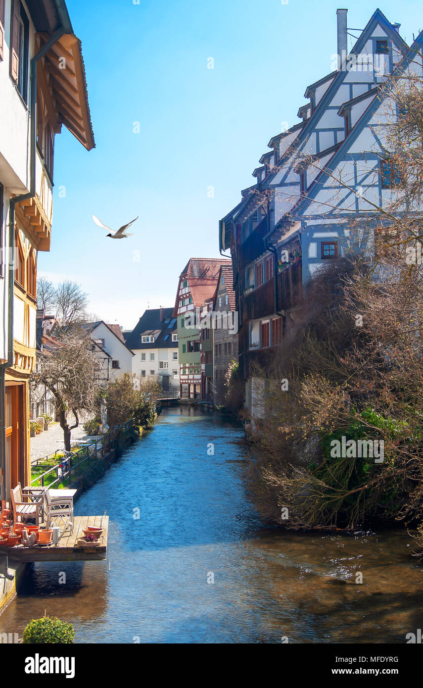 DE - Fischerviertel Ulm / Fishermens trimestre Ulm Foto Stock