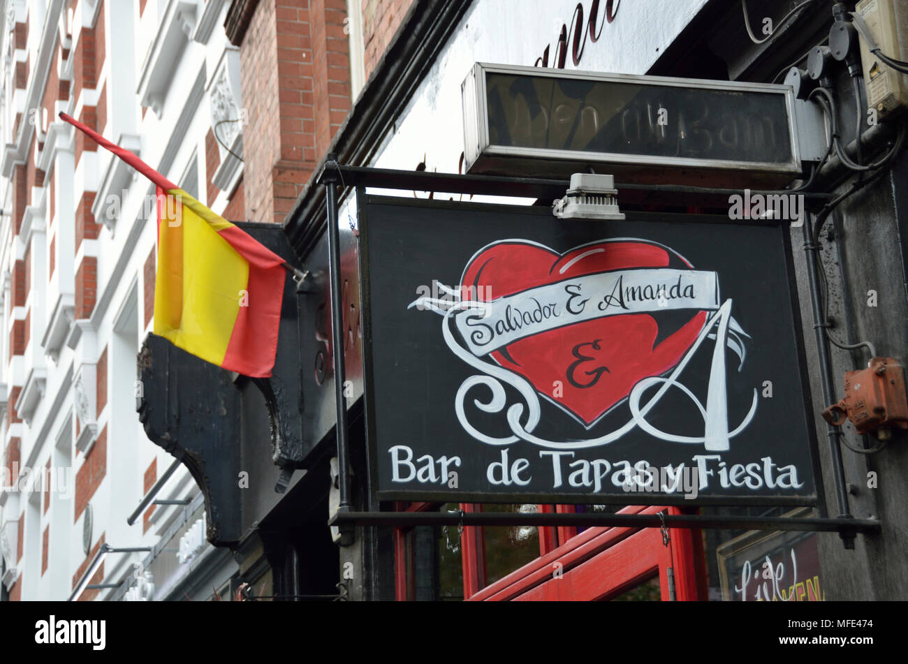Salvador e Amanda ristorante spagnolo, Covent Garden di Londra, Regno Unito. Foto Stock
