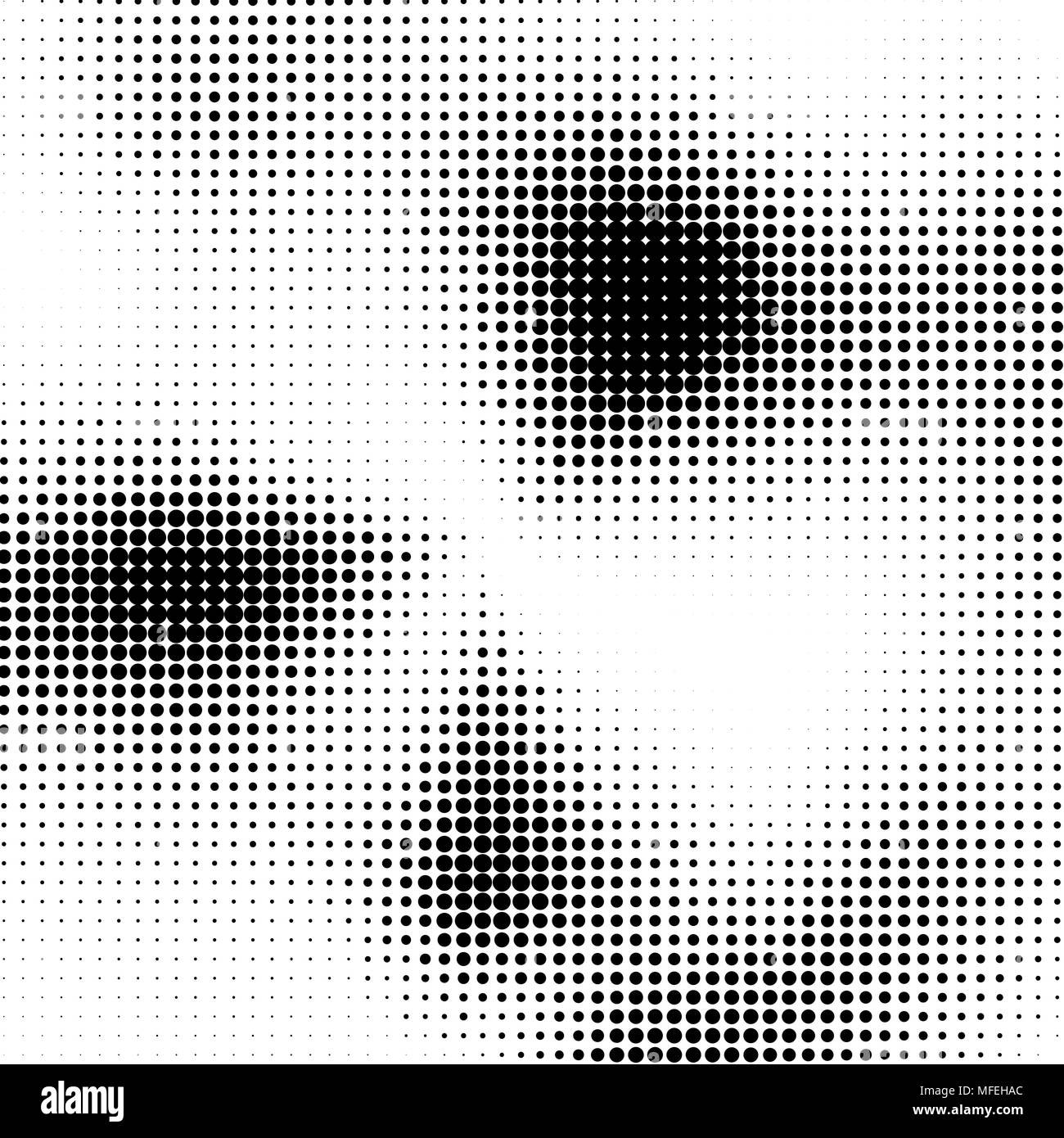 Abstract Texture di mezzitoni. Vector nero e sfondo bianco Illustrazione Vettoriale