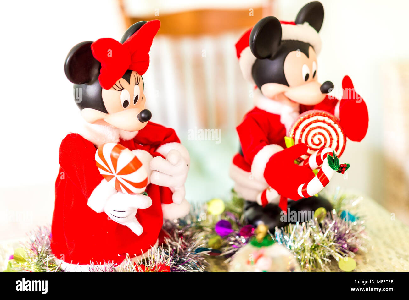 Le decorazioni di Natale Foto Stock