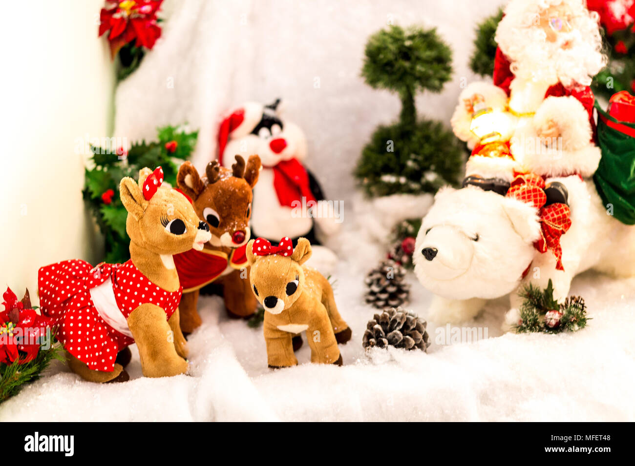 Le decorazioni di Natale Foto Stock