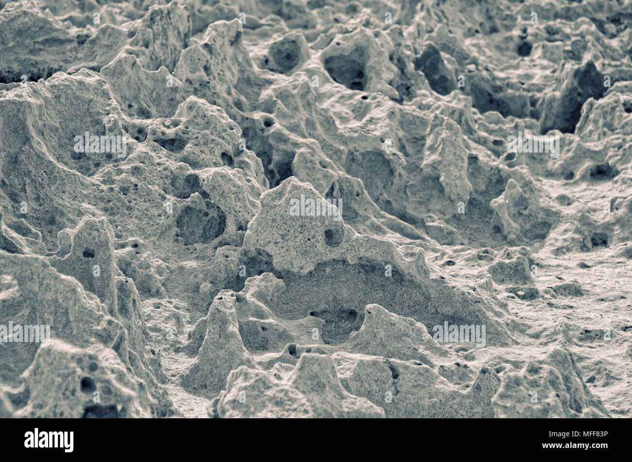 Roccia magmatica sfondo texture su Cape Greco, Cipro Foto Stock