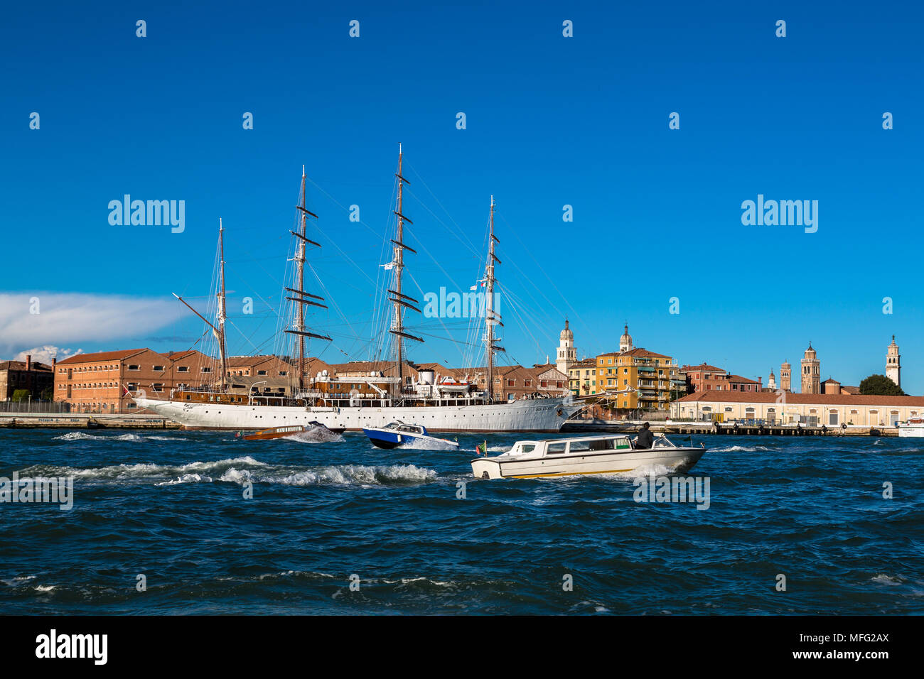 Canal Grande Venezia Italia Foto Stock