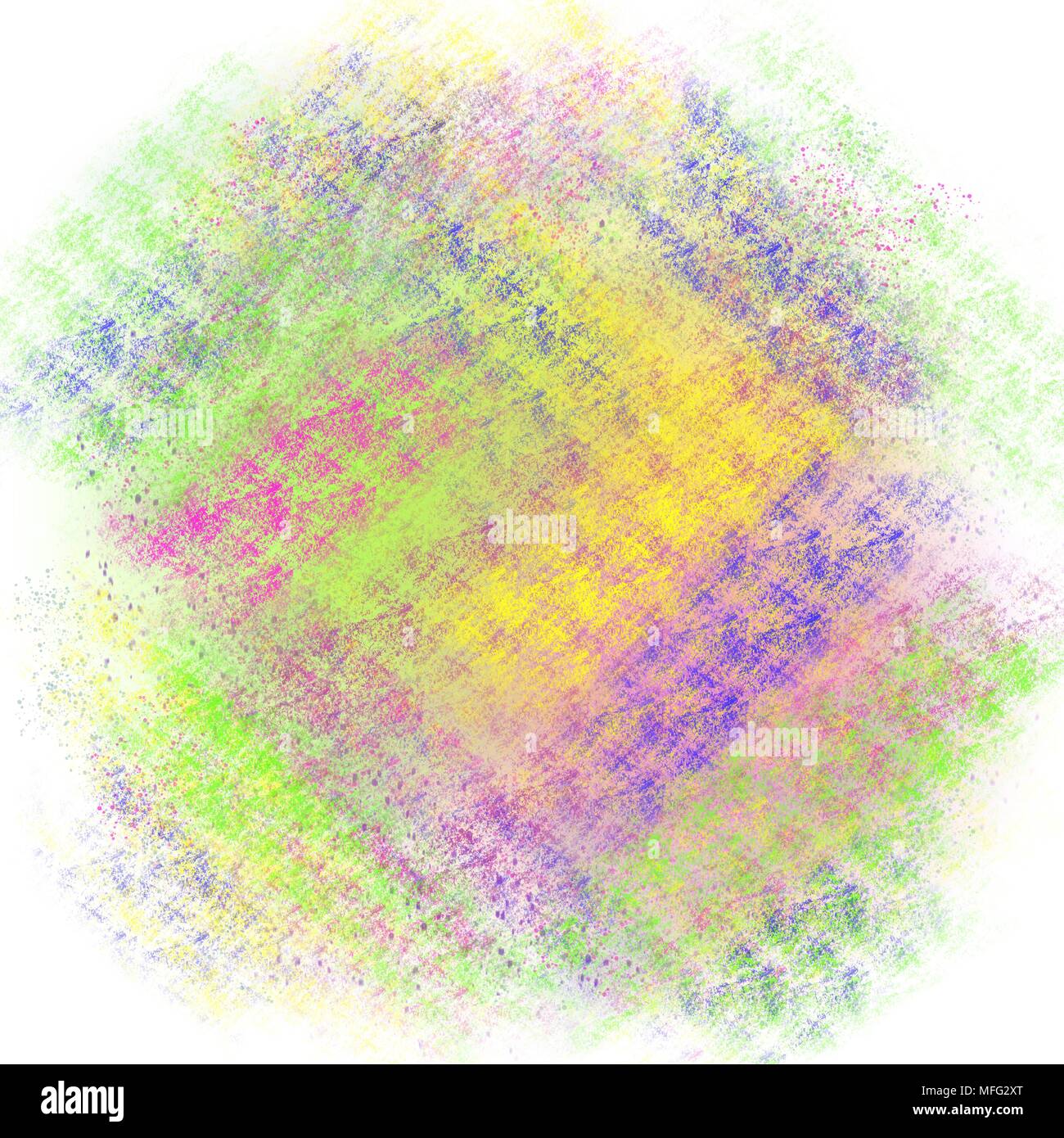 Colorata verde, blu, rosa, giallo pattern su uno sfondo bianco abstract alta risoluzione immagine Foto Stock