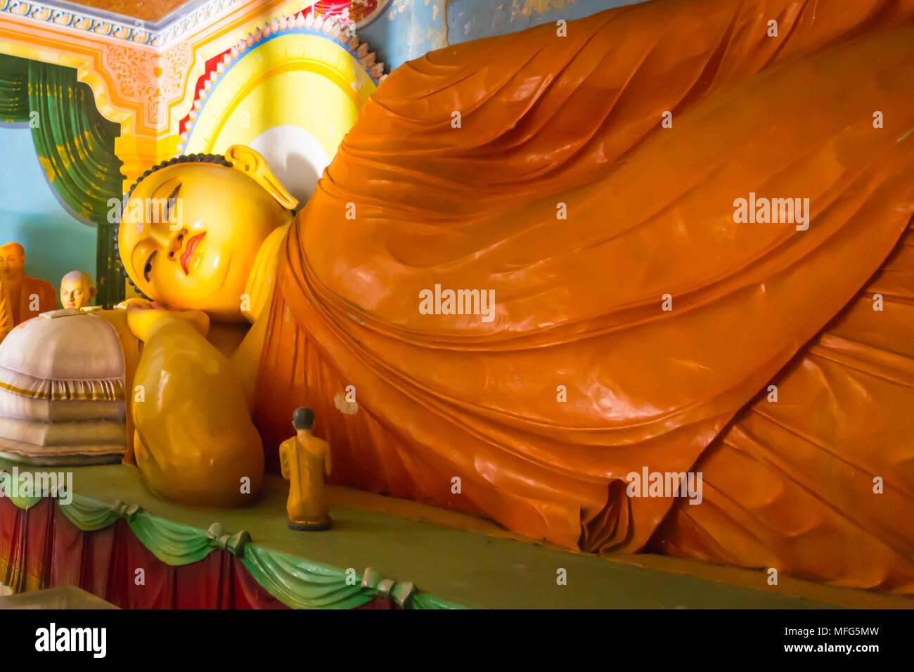 Buddha in Bandarawela tempio buddista in Sri Lanka Foto Stock