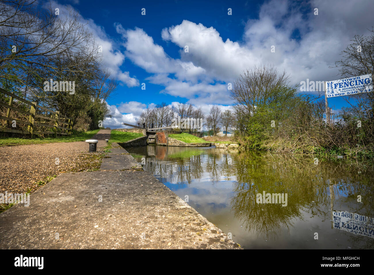 Il Chesterfield Canal Foto Stock