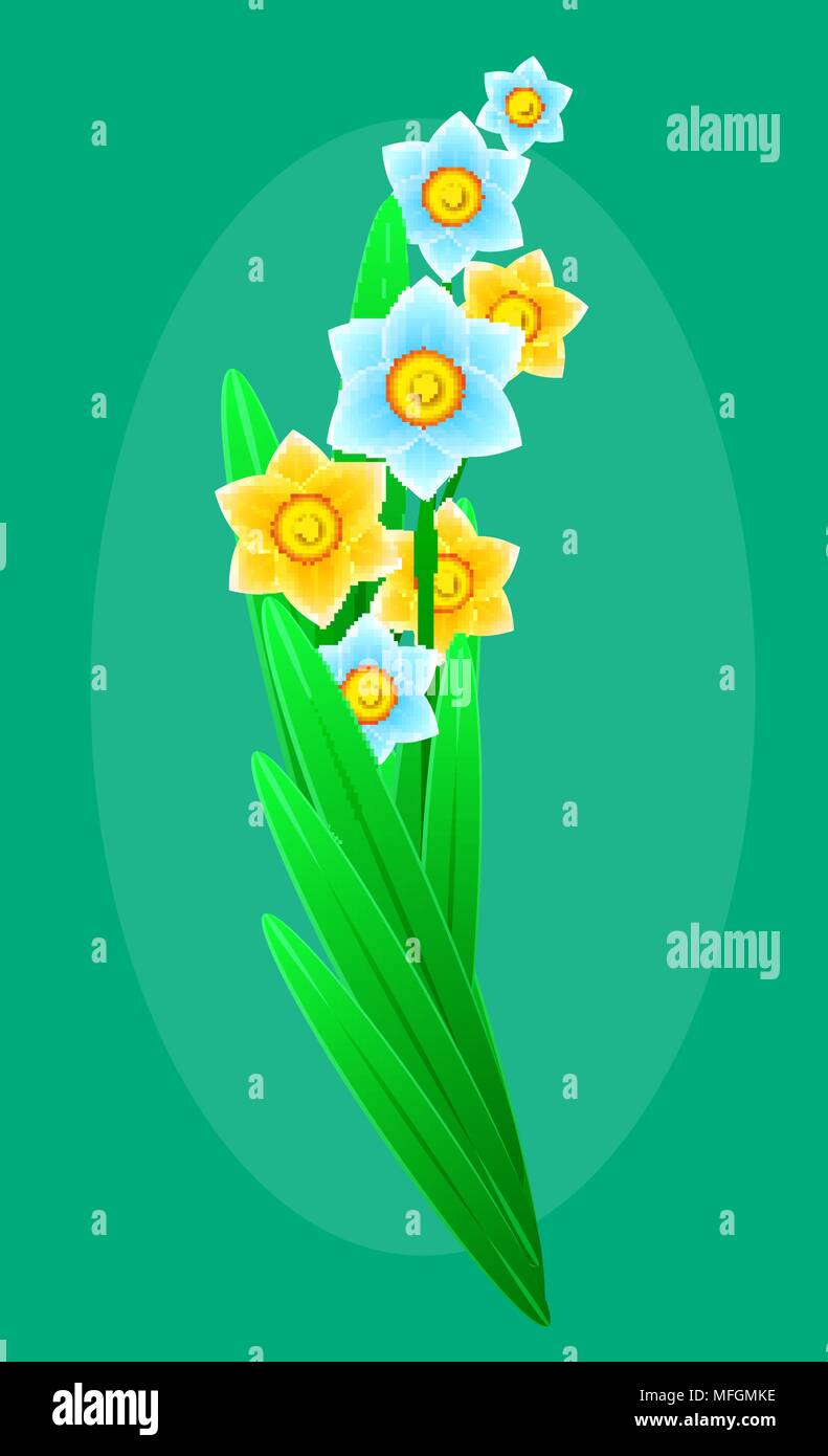 Delicato bouquet di primavera fiori di foresta per il design. Sfondo floreale. Illustrazione Vettoriale Illustrazione Vettoriale