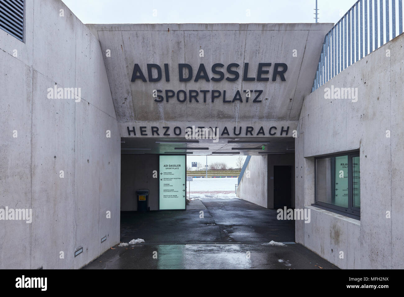 Lo stadio,Adidas sede a Herzogenaurach Foto Stock