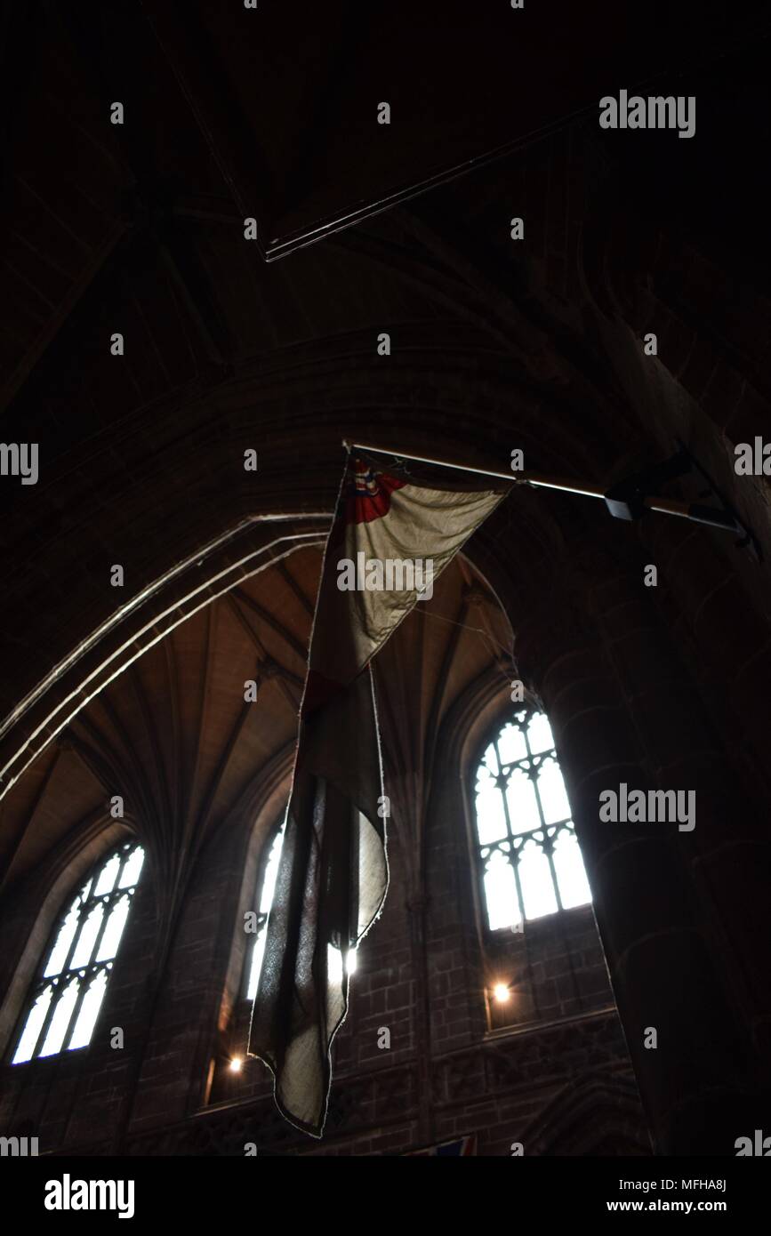 Chester Cathedral a inizio estate il sun Foto Stock