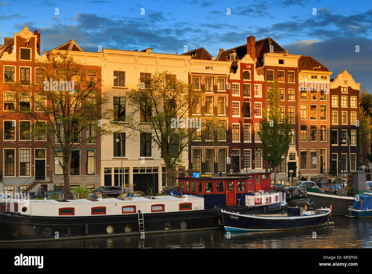 Amstel Street, Amsterdam, Olanda Settentrionale, Paesi Bassi, Europa Foto Stock
