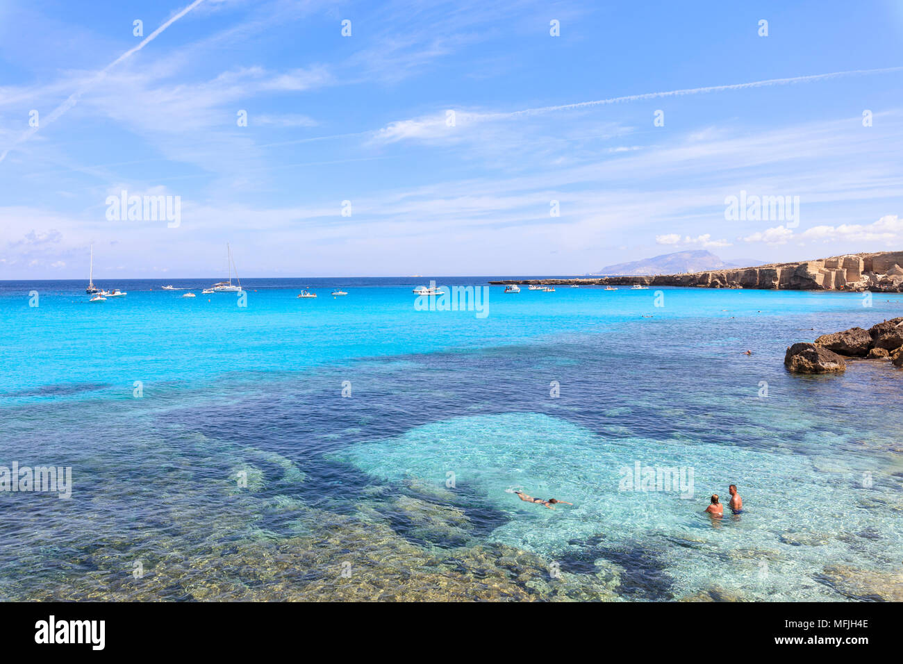 Cala Rossa Lisola Di Favignana Isole Egadi Provincia Di