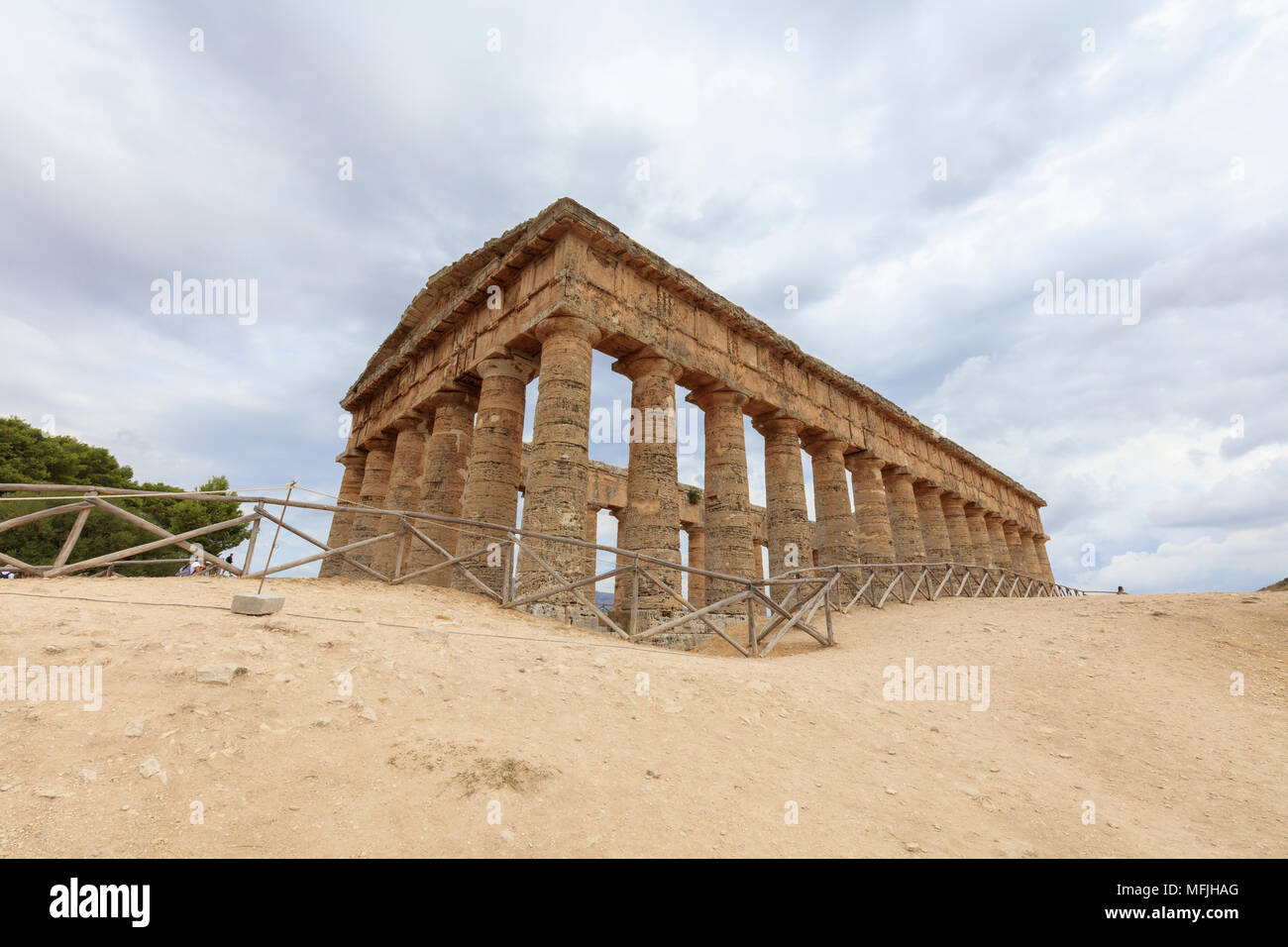 Tempio di Segesta, Calatafimi, provincia di Trapani, Sicilia, Italia, Europa Foto Stock