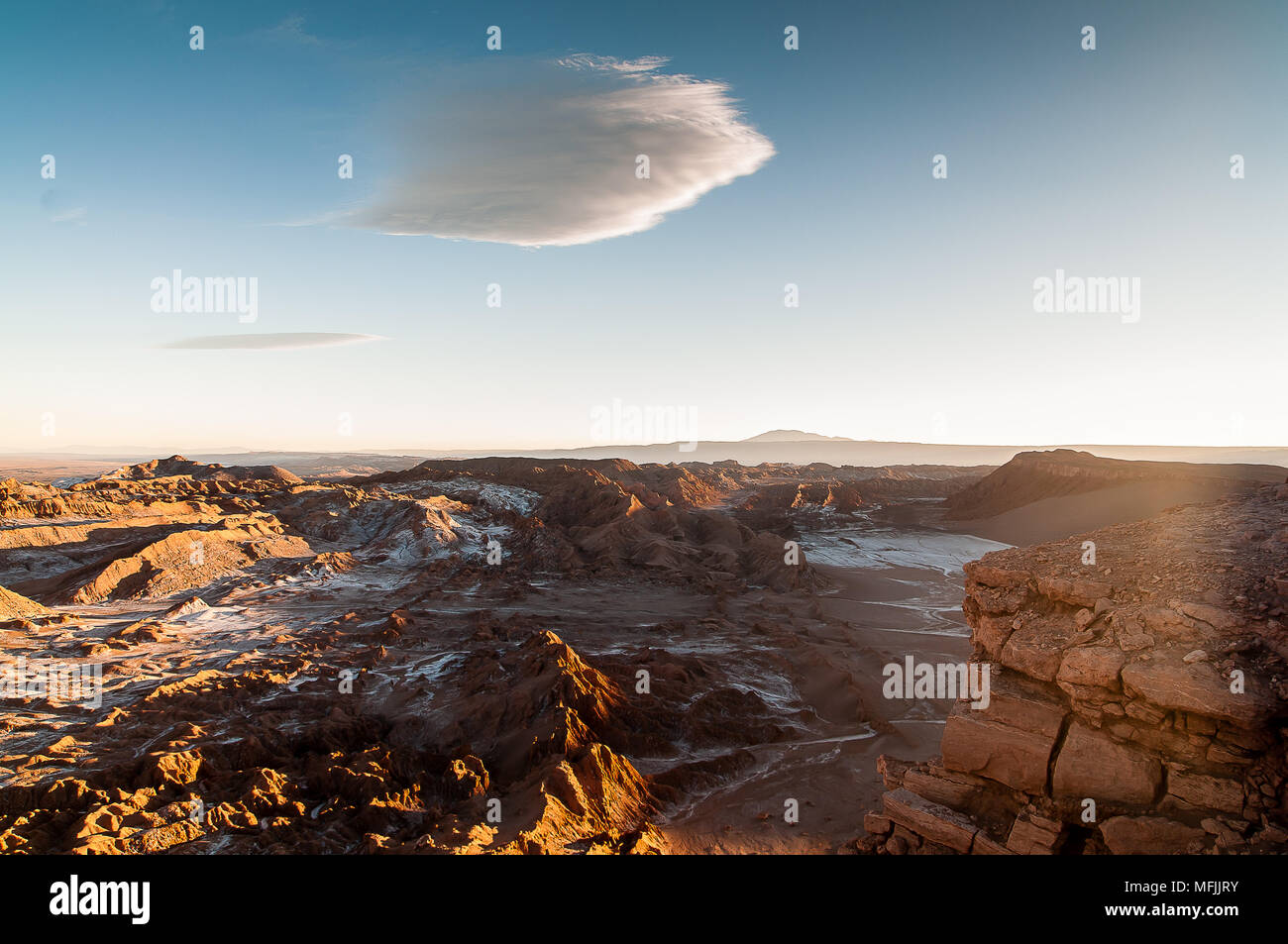 Moon Valley View, Atacama, Cile Foto Stock