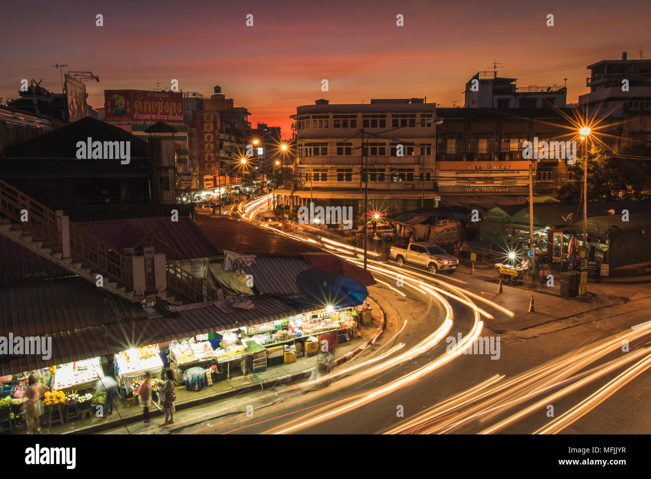 Mercato di Chinatown in Chiang Mai, Thailandia, Sud-est asiatico, in Asia Foto Stock