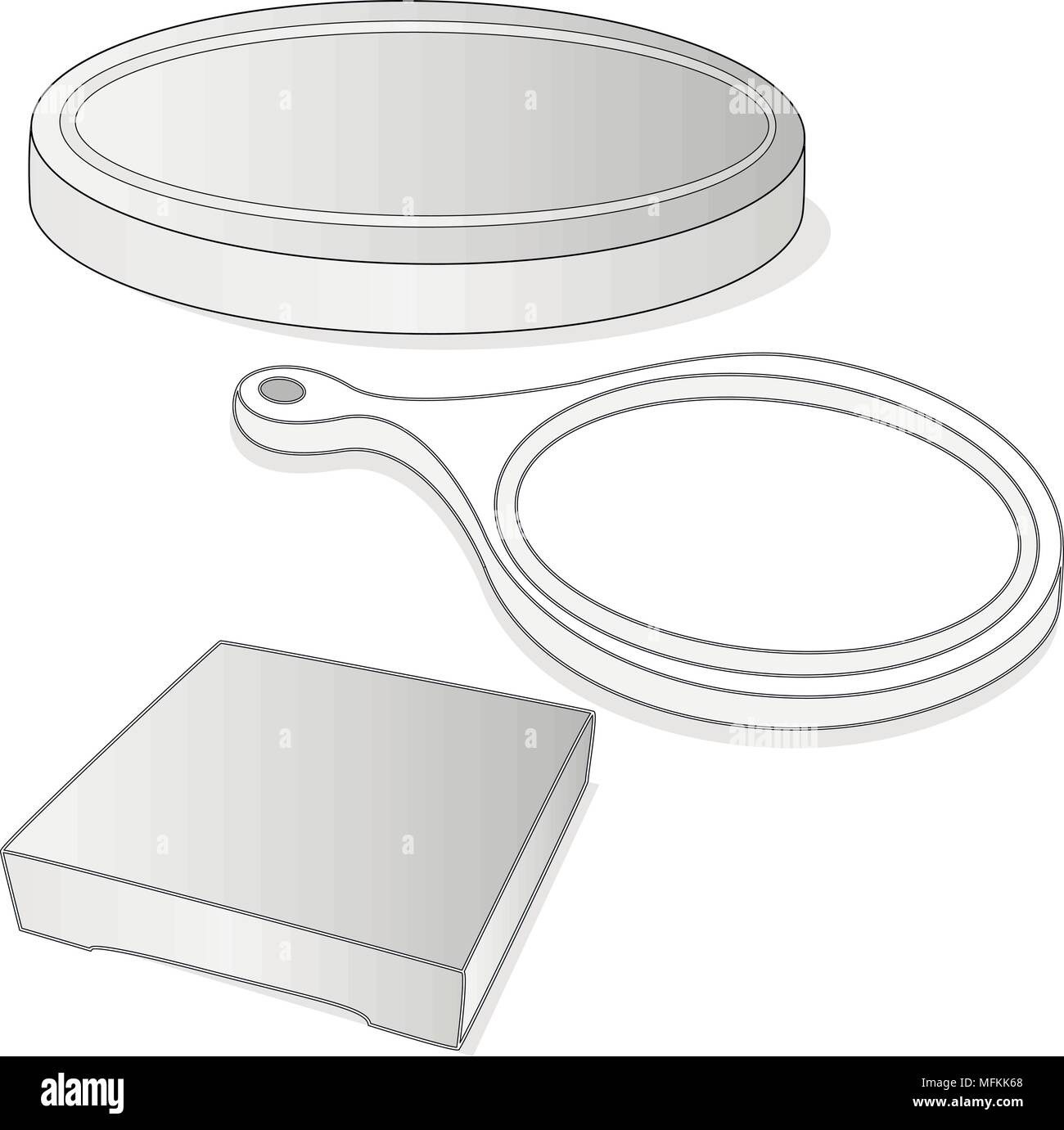 Cucina Cucina board isolato su uno sfondo bianco Illustrazione Vettoriale