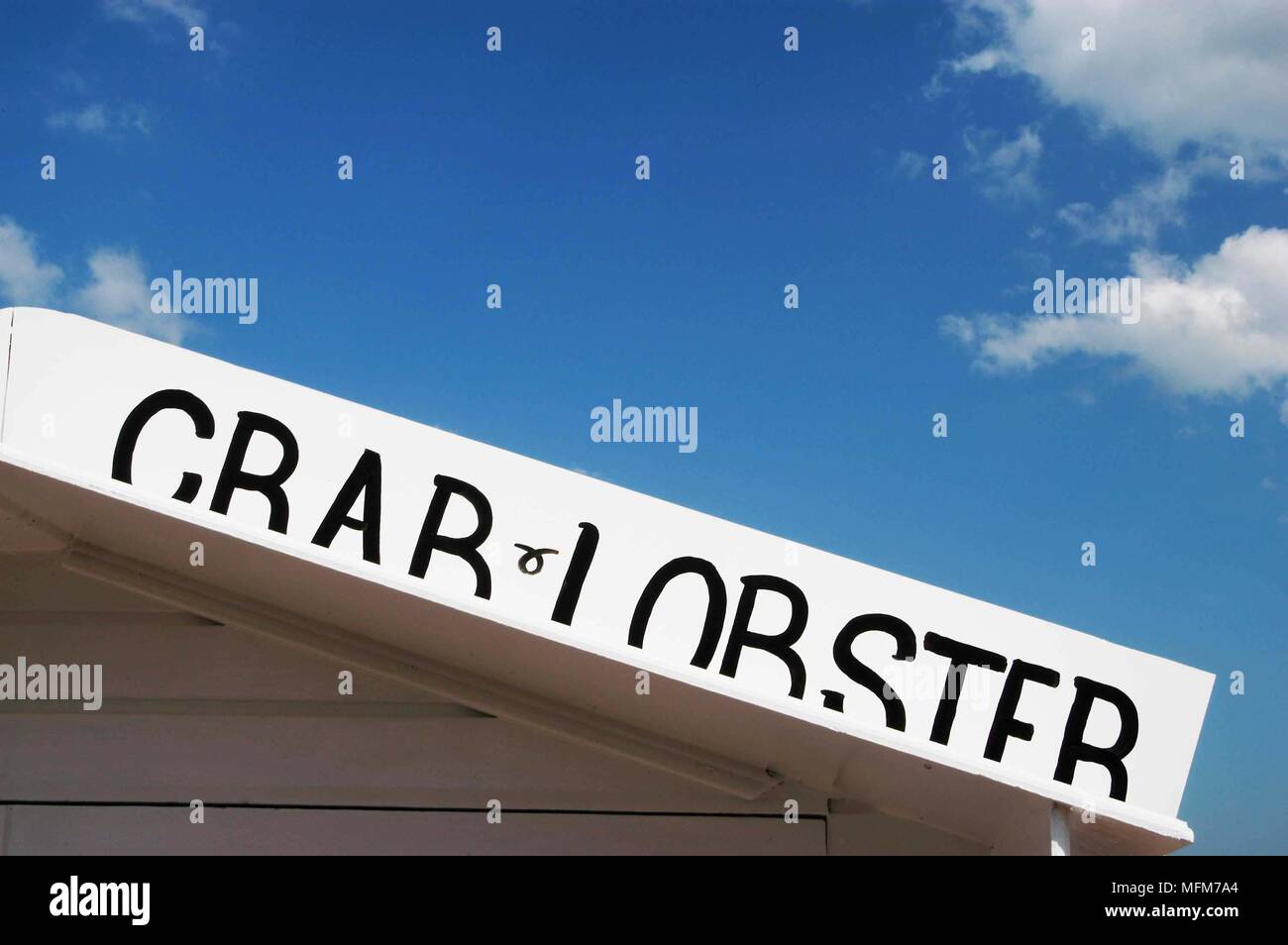 David Potter / Band /Hotshoe/Photoshot - spiaggia scene - un tipico British seafood shop - Felixstowe - REGNO UNITO. Bandphoto/credito obbligatoria: Hotshoe/Photosh Foto Stock